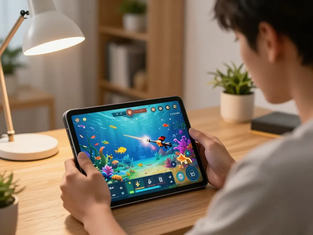 Engaging in game bắn cá đổi thưởng, showcasing underwater adventures and strategic shooting