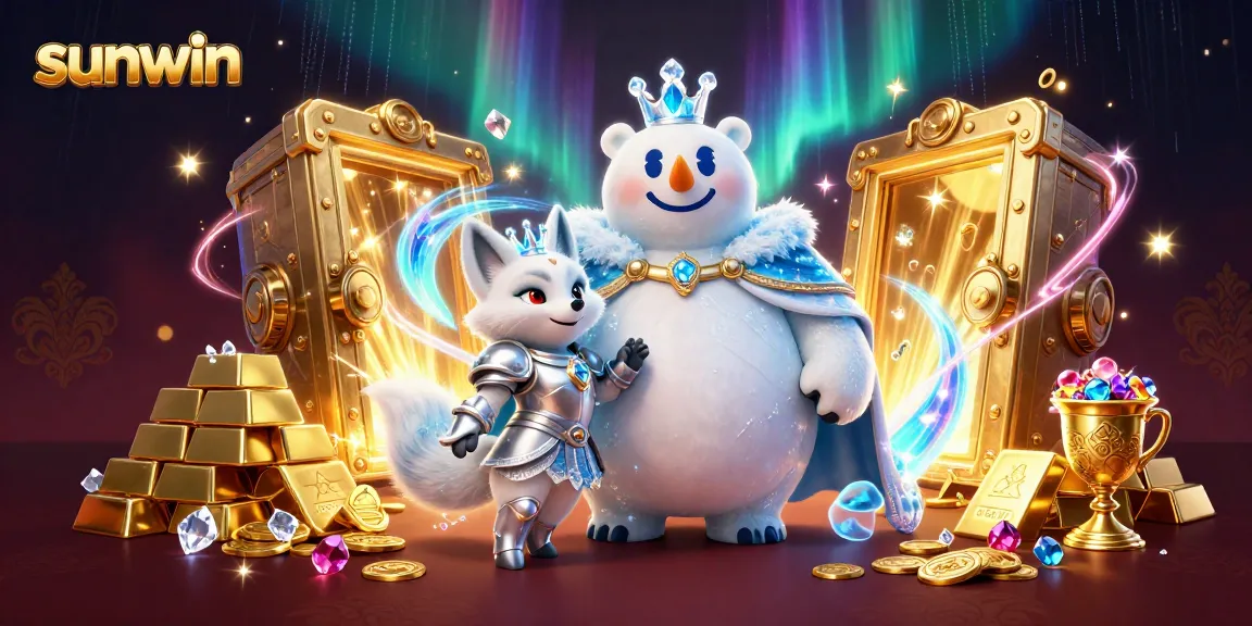 Experience the thrill of gaming with sunwin as the ice king and snow fox unveil treasures in 3D.