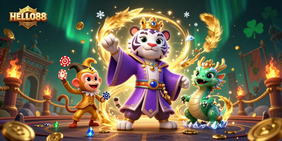 Players immerse themselves in HELLO88's vibrant casino world with exotic characters and dynamic action.