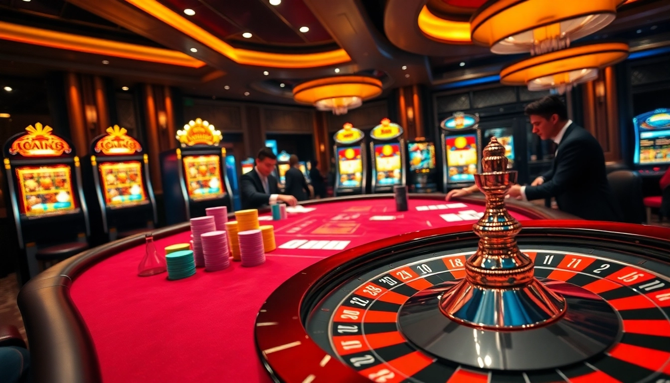 Experience high-stakes action at https://9bet.today/ with vibrant poker chips and focused players at a luxurious gambling table.