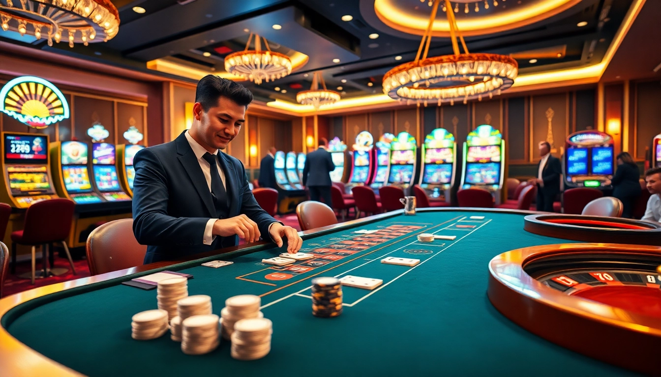 Experience the thrill of winning with 789Win at a luxurious casino table featuring poker action.