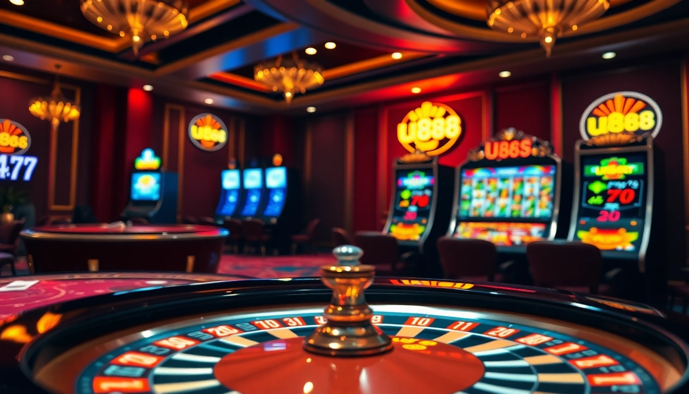 Experience the excitement of u888 with vibrant casino tables and dynamic roulette action.