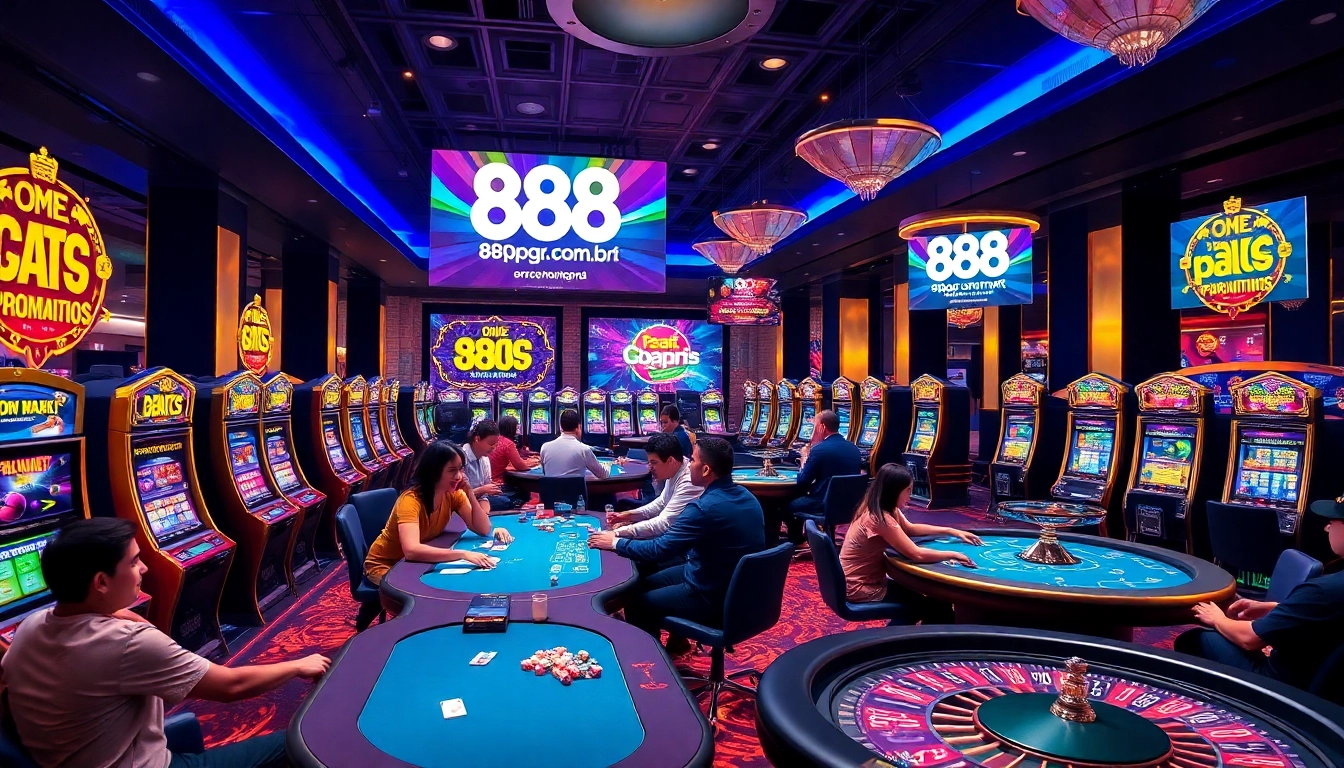 Experience the excitement of casino gameplay at 888pgbr.com.br with vibrant slots and poker tables.