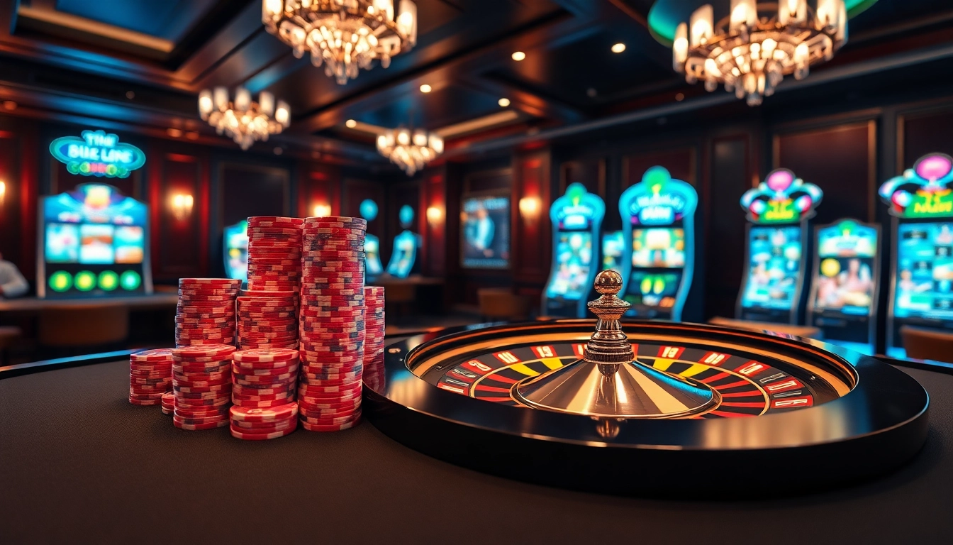 Experience gaming excitement at 88XX with a vibrant casino scene featuring poker chips and roulette.
