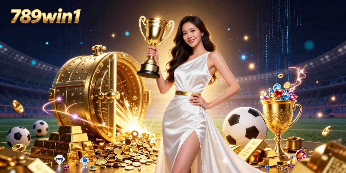 Experience thrilling victory with the 789win1 sports betting scene, showcasing excitement and glamour.