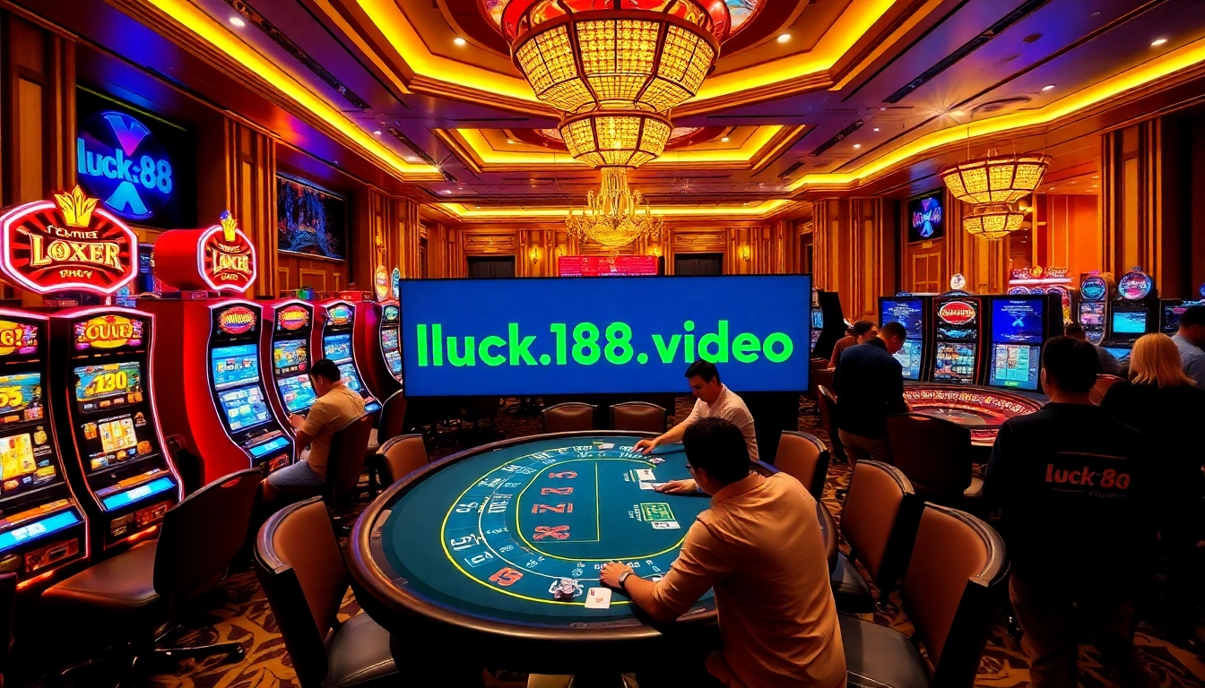 Experience thrilling gameplay at https://luck88.video/, with vibrant casino visuals and eager players.