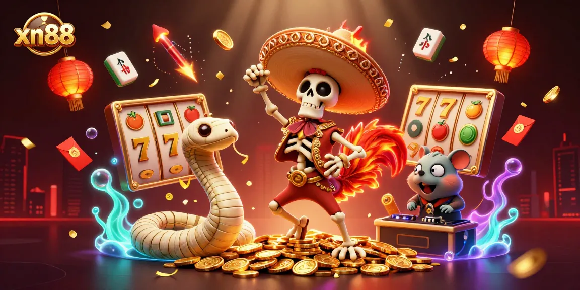Engage with the thrilling world of xn88 casino slots featuring vibrant characters and dynamic visuals.