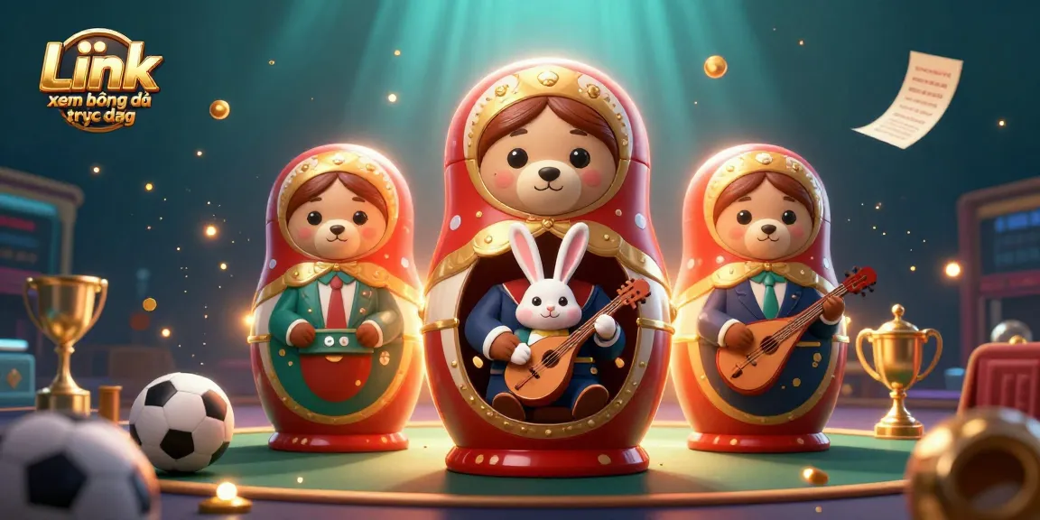Engage with impressive Link xem bóng đá trực tiếp visuals featuring vibrant 3D characters and sports betting elements.
