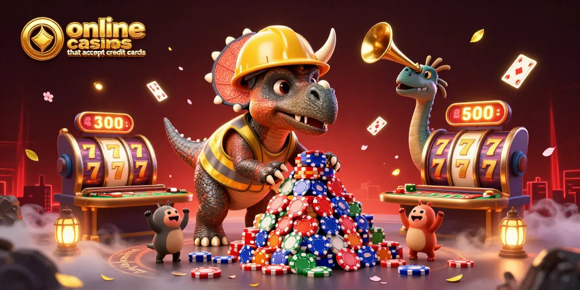 Engage with online casinos that accept credit cards featuring playful 3D characters amid gaming elements.