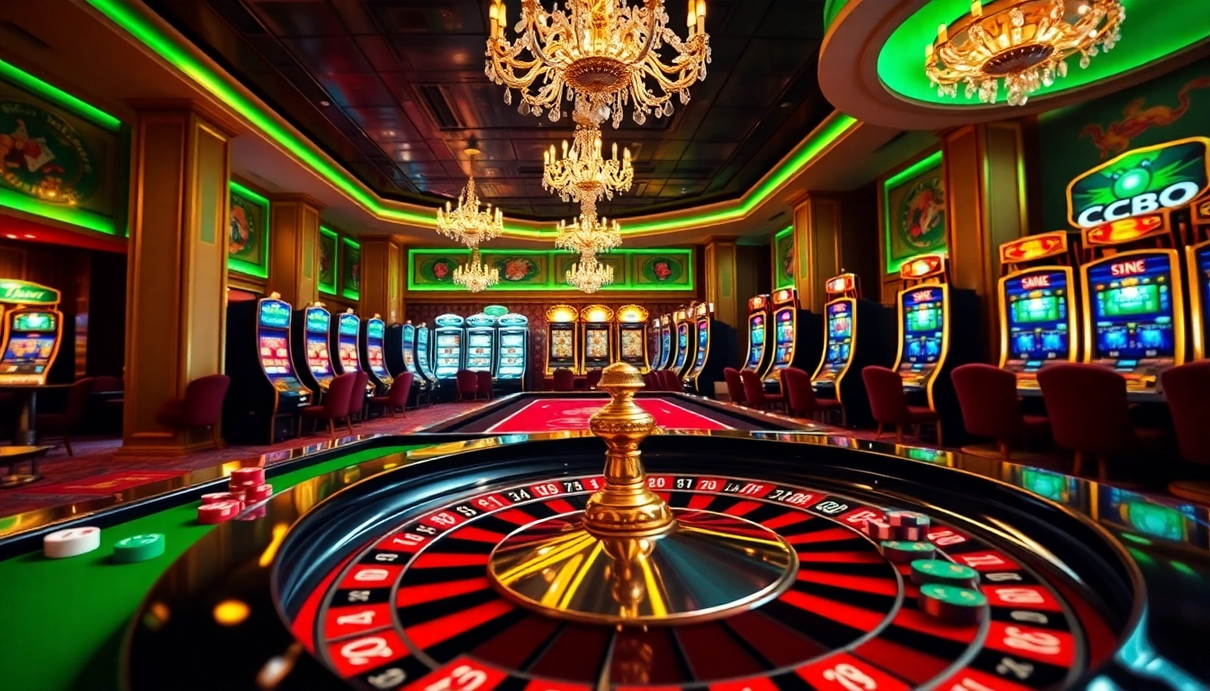 Experience the excitement of gambling at an elegant casino with the LC88 Link prominently featured.