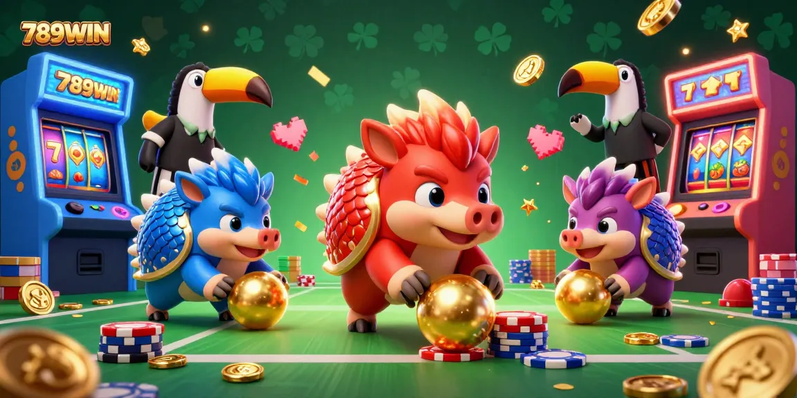 Experience the excitement of 789WIN with dynamic gaming elements and vibrant characters in action!