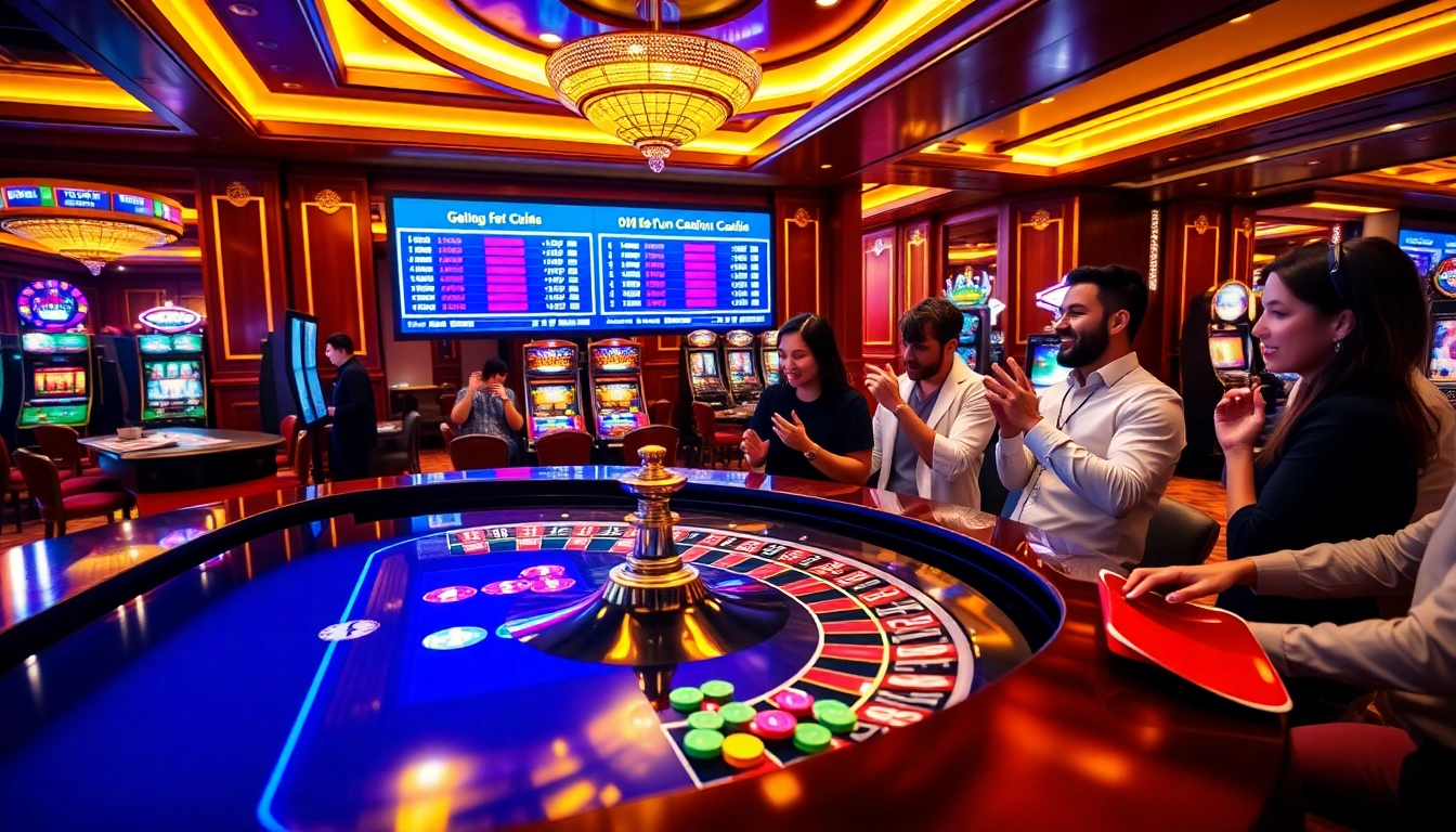 Experience the thrill of betting at okfun casino with vibrant roulette and poker games.