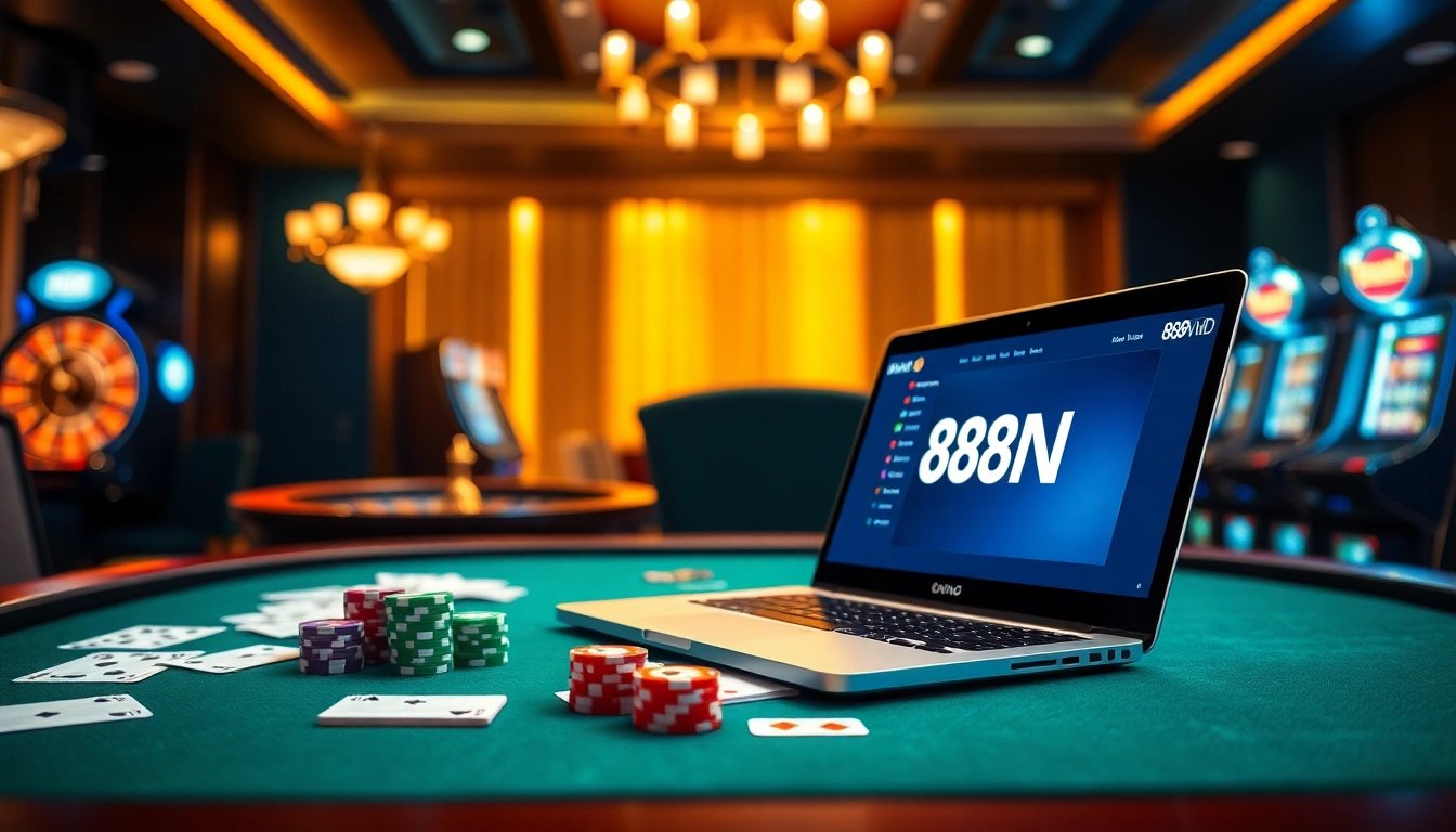 Betting on 888VND with vibrant casino visuals and engaging gameplay atmosphere.
