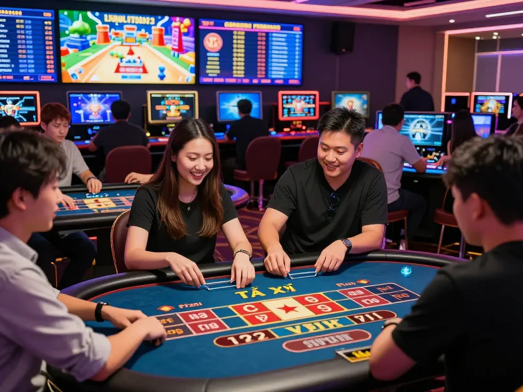 Experience the thrill of rik vip online gaming with vibrant tables, engaging players, and immersive AR elements.