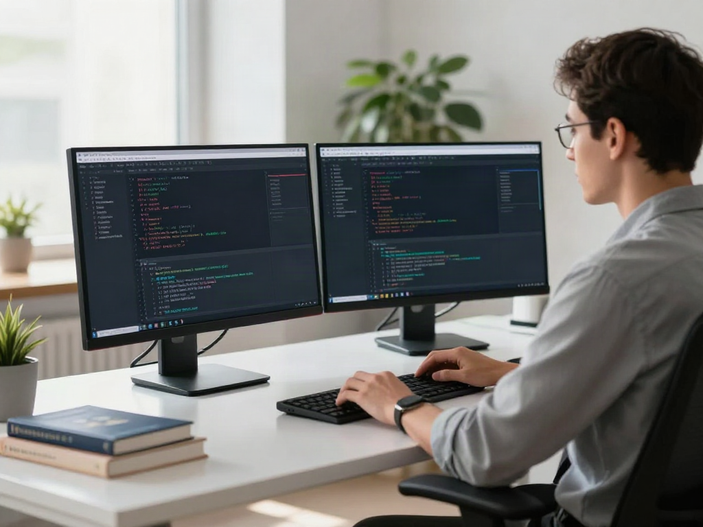 Developer at a tech workspace focusing on instant indexing solutions.