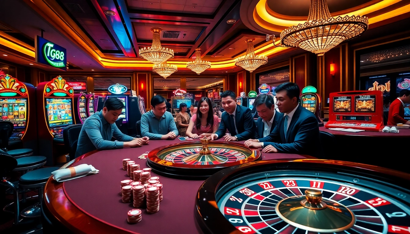 Experience thrilling wins at tg88 with vibrant slot machines and high-stakes gambling tables.