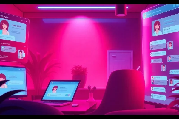 Engaging spicy chat interface showcasing character customization and interactive features.