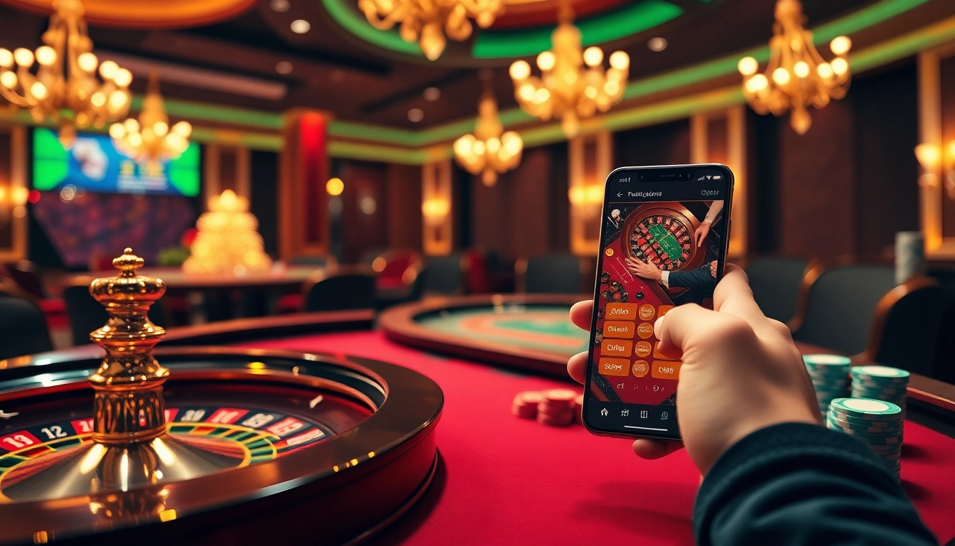 Experience the excitement of online gaming at tg88 com with a vibrant casino scene featuring poker chips and roulette.