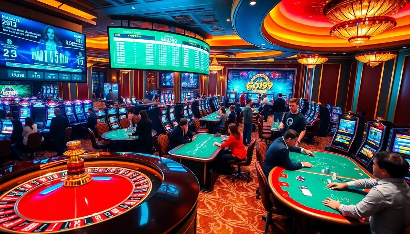 Experience excitement at go99's elite casino with roulette, poker, and vibrant slot machines.