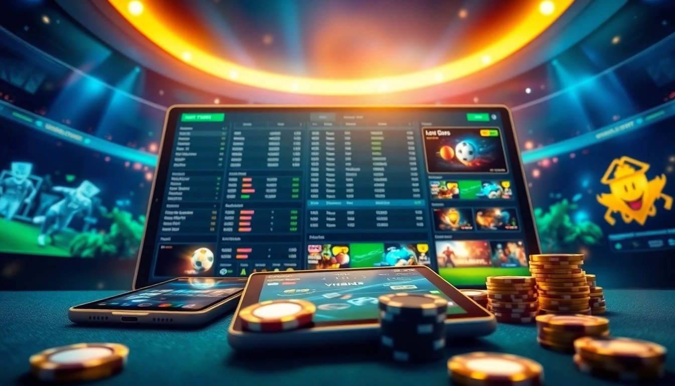 Experience thrilling online betting at winvn88.live with an engaging digital interface showcasing casino games.