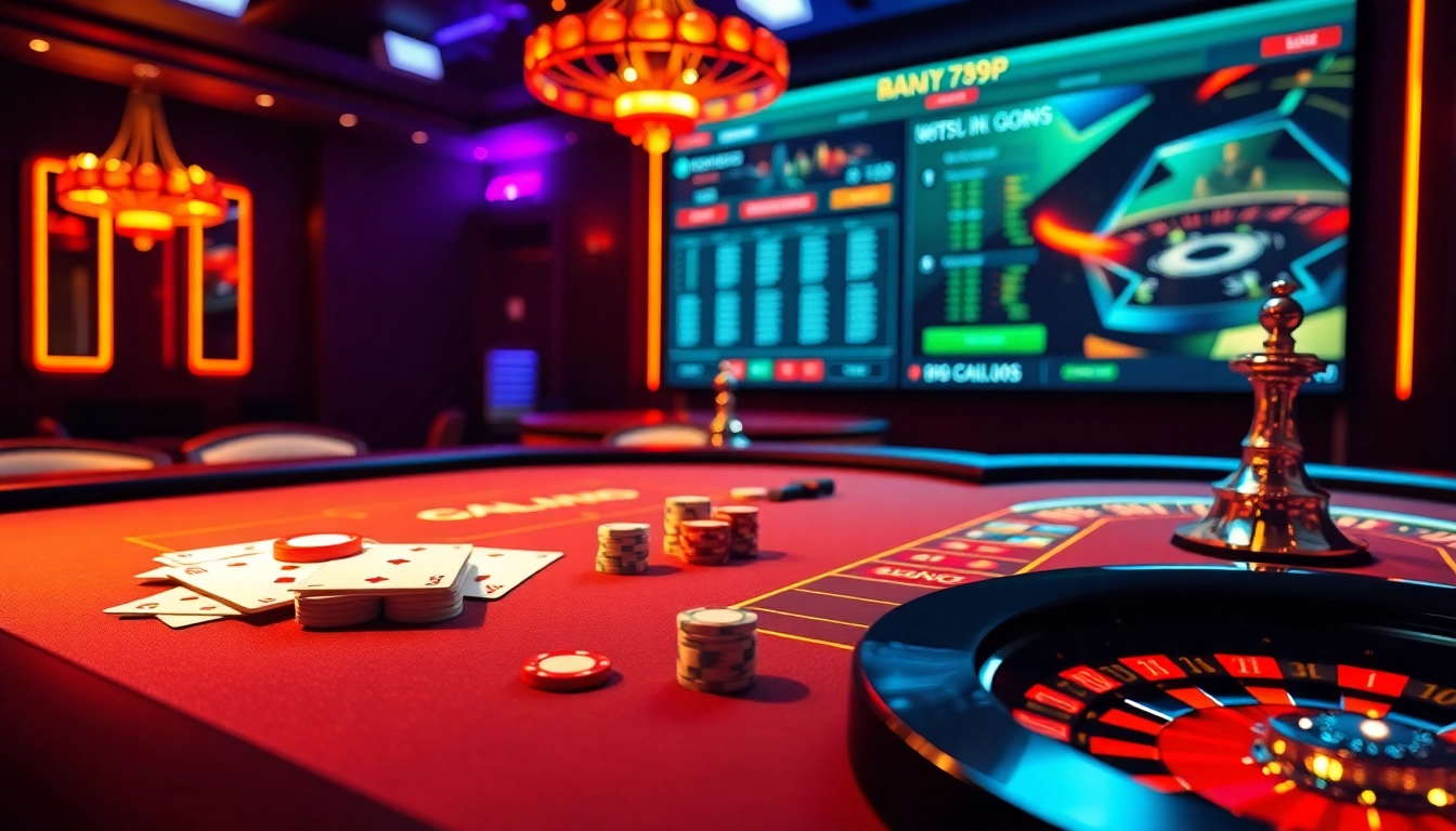 Experience the thrill of 789p gaming at a luxurious casino table filled with action.