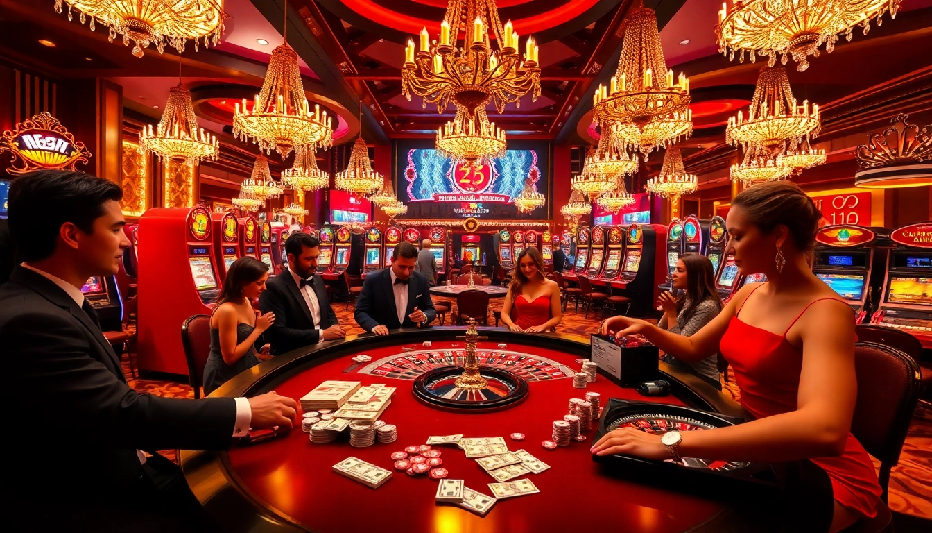 Experience the thrill of vvjl casino gaming with players at an exciting roulette table.