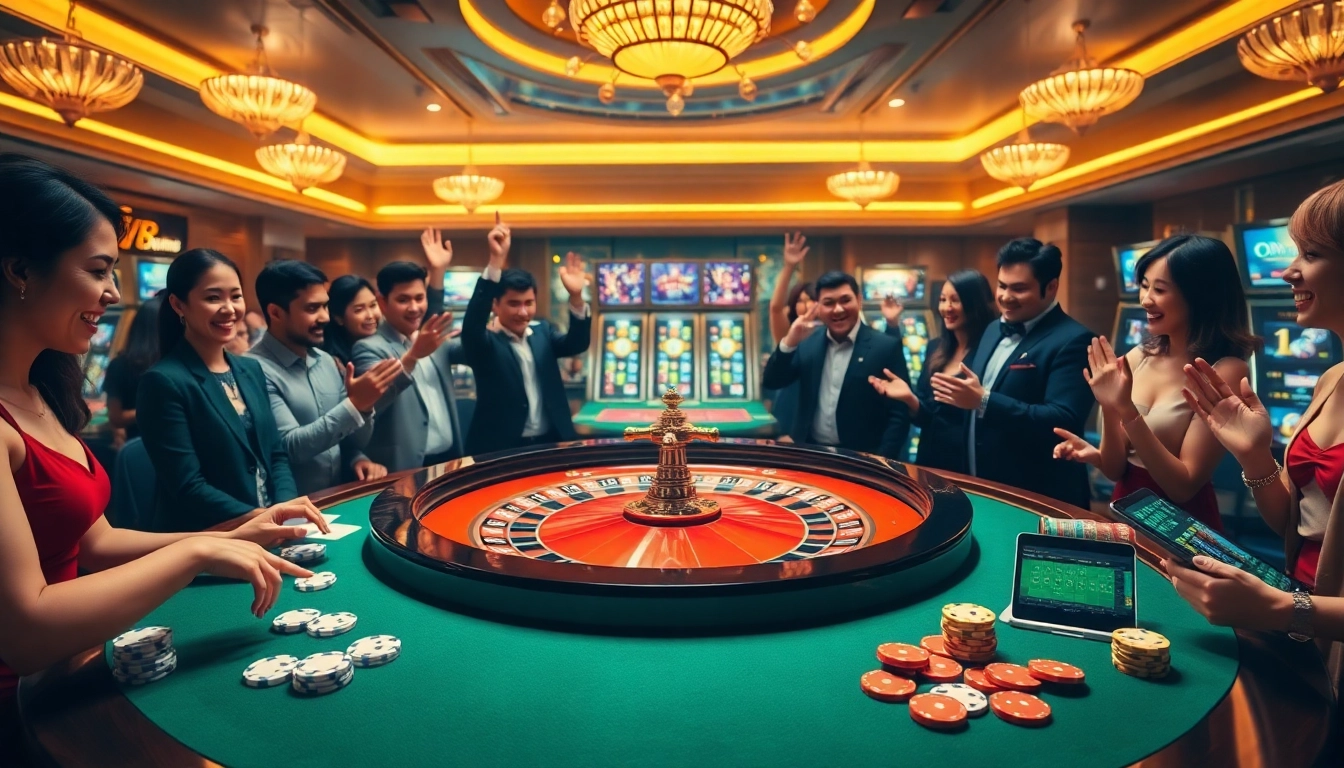 Players enjoying a thrilling roulette game at https://f8beta2.support/, capturing the excitement of casino gambling.