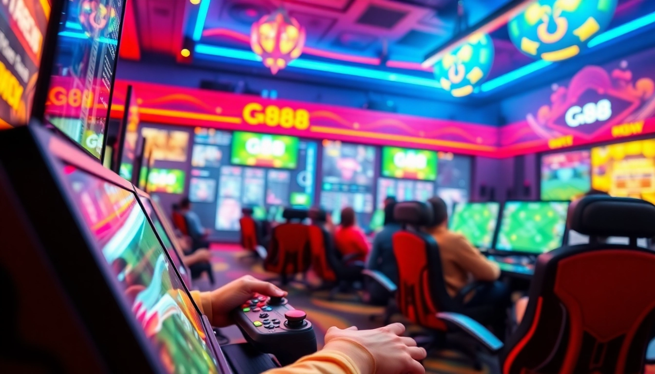 Experience the thrill of G88 gaming with vibrant colors and immersive gameplay elements.