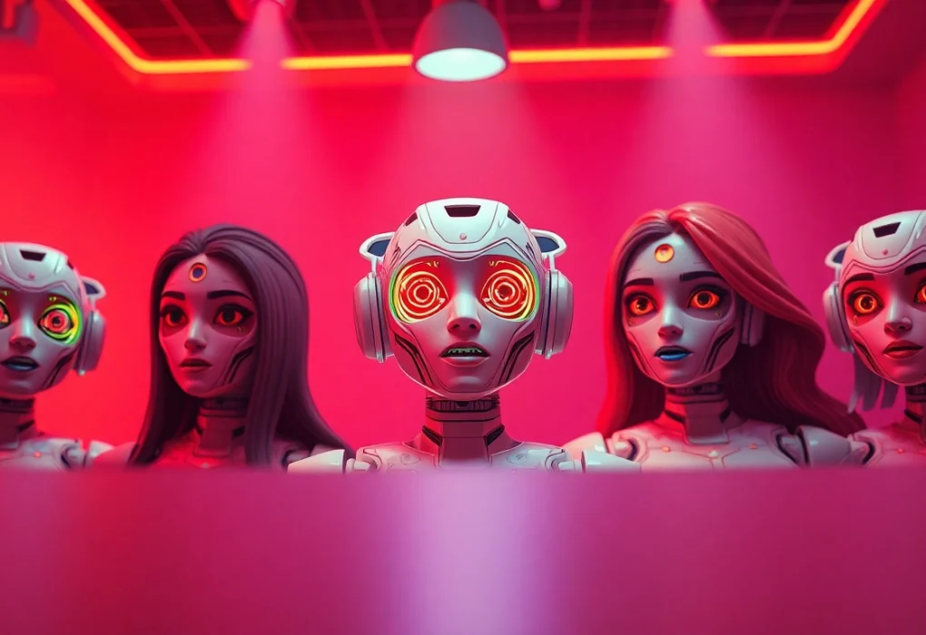 Dynamic representation of five distinct NSFW AI characters, showcasing the engaging aspects of ai nsfw platforms.