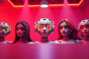 Dynamic representation of five distinct NSFW AI characters, showcasing the engaging aspects of ai nsfw platforms.